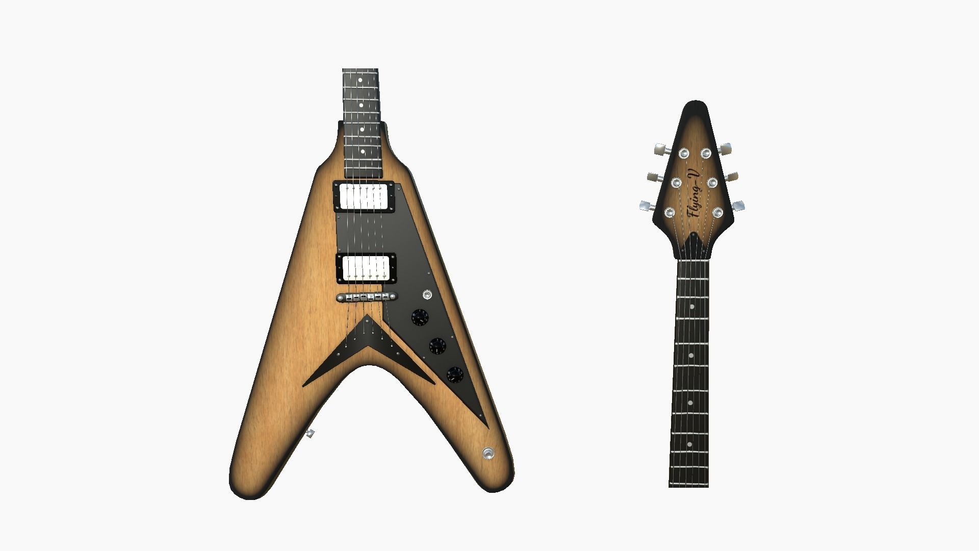 10 Electric Guitars D Collection - Music Instrument Design _59