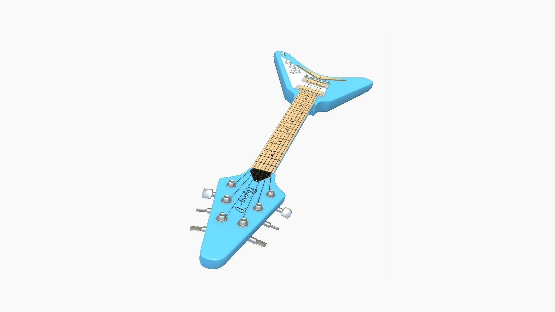 10 Electric Guitars D Collection - Music Instrument Design _46