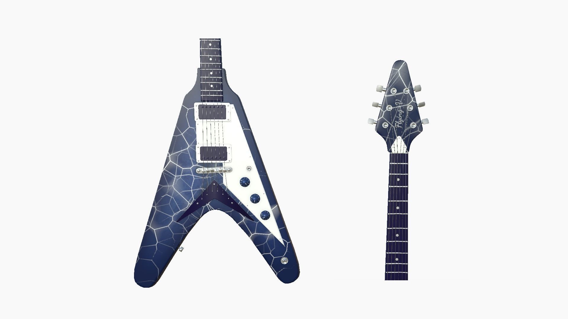 10 Electric Guitars D Collection - Music Instrument Design _22