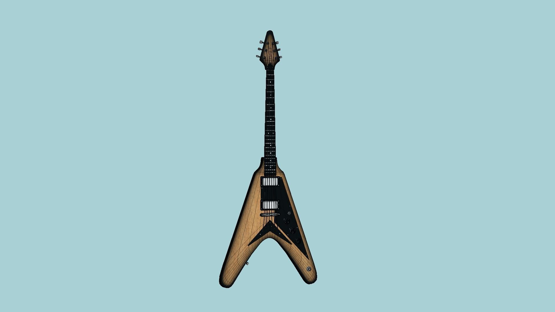 10 Electric Guitars D Collection - Music Instrument Design _71
