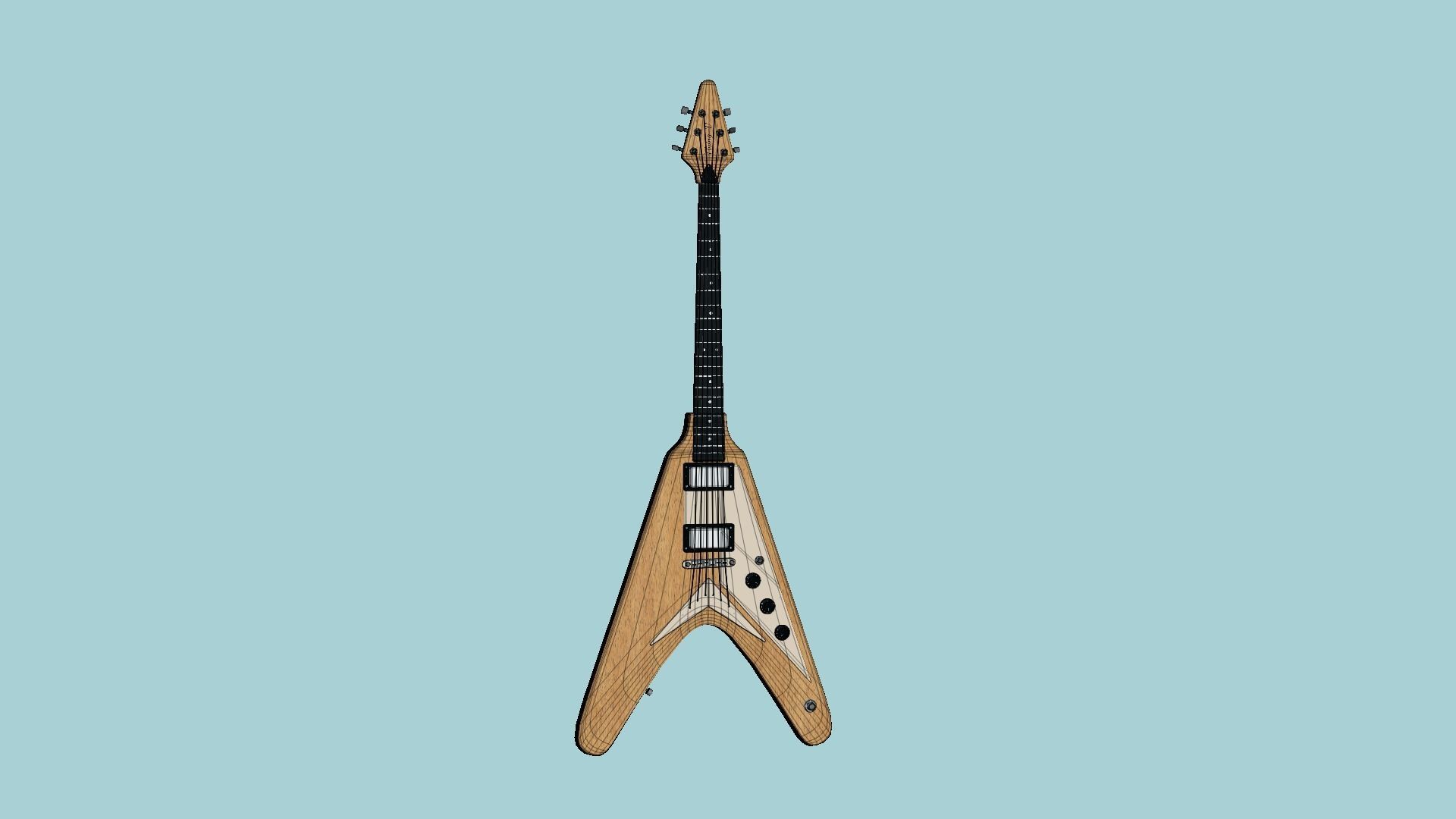 10 Electric Guitars D Collection - Music Instrument Design _74