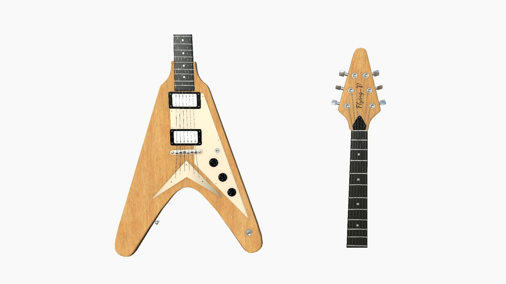 10 Electric Guitars D Collection - Music Instrument Design _60