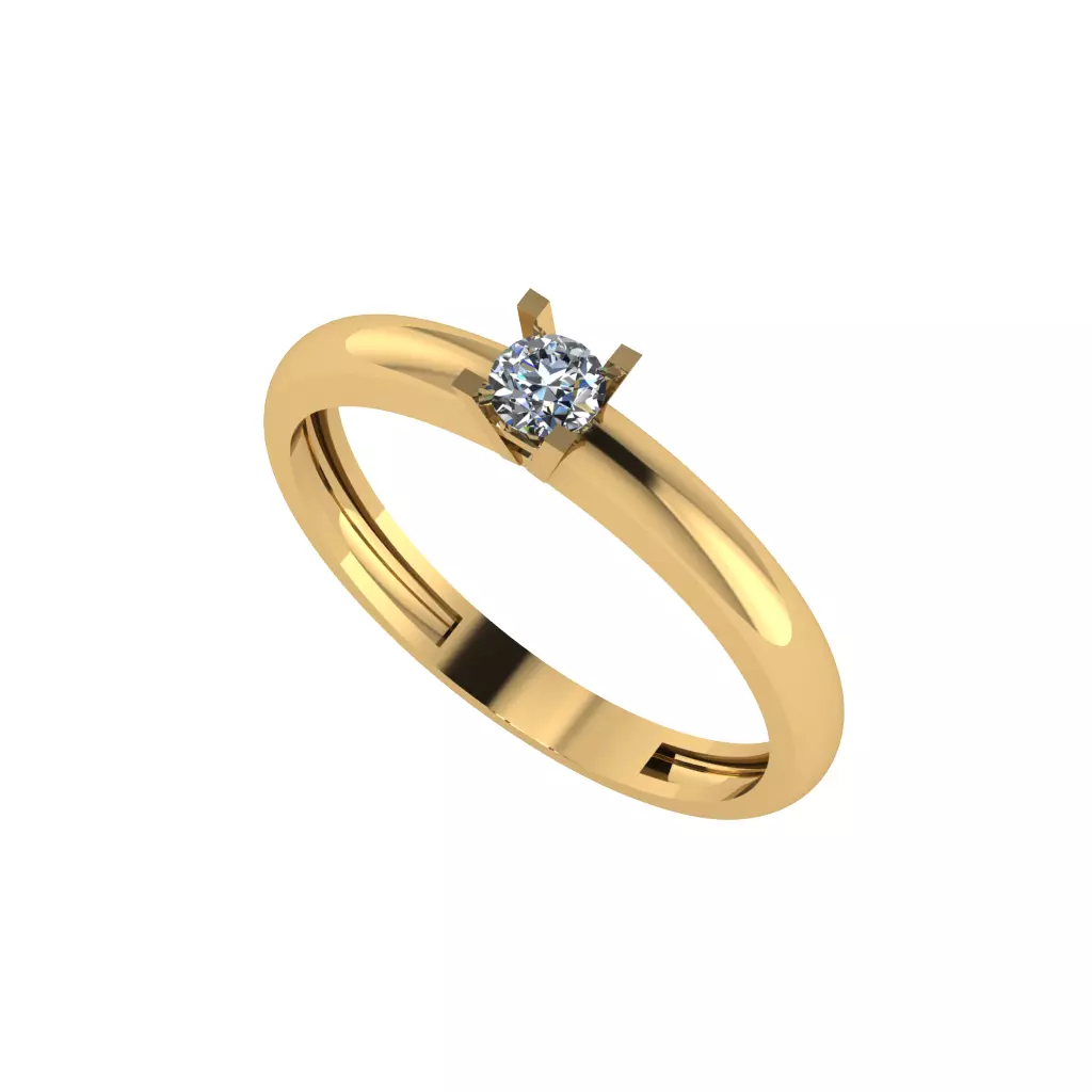 wedding engagement women ring 3dm   3D print model_0