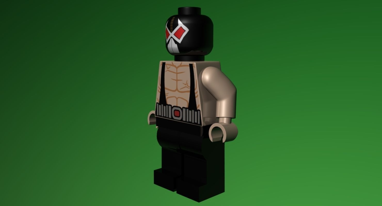 LEGO Bane 3D model_5