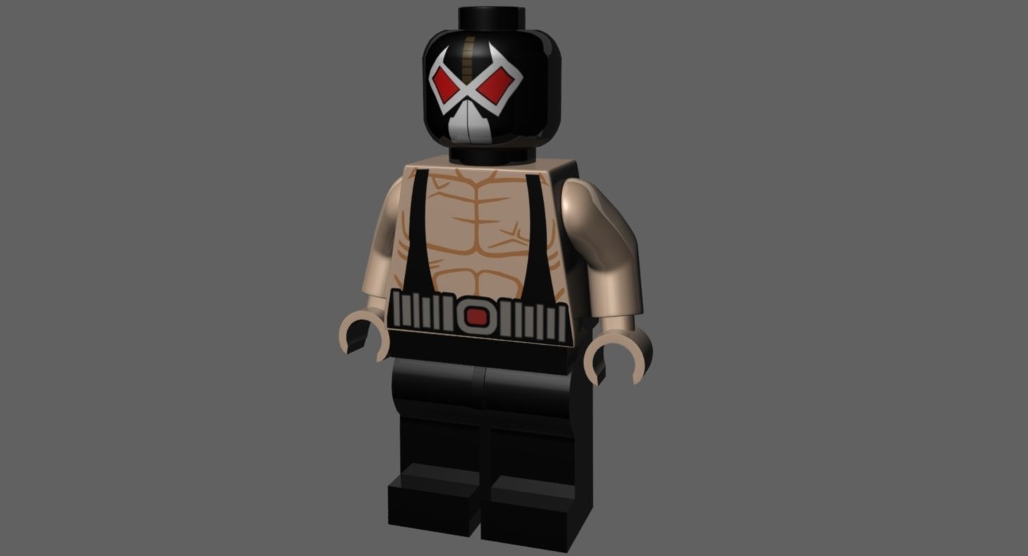 LEGO Bane 3D model_1