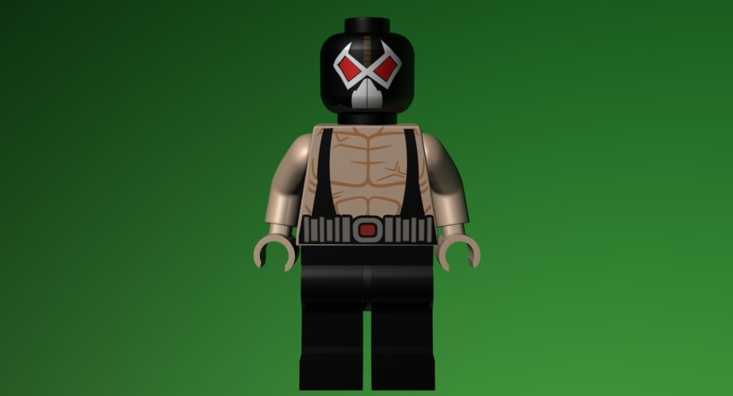LEGO Bane 3D model_2