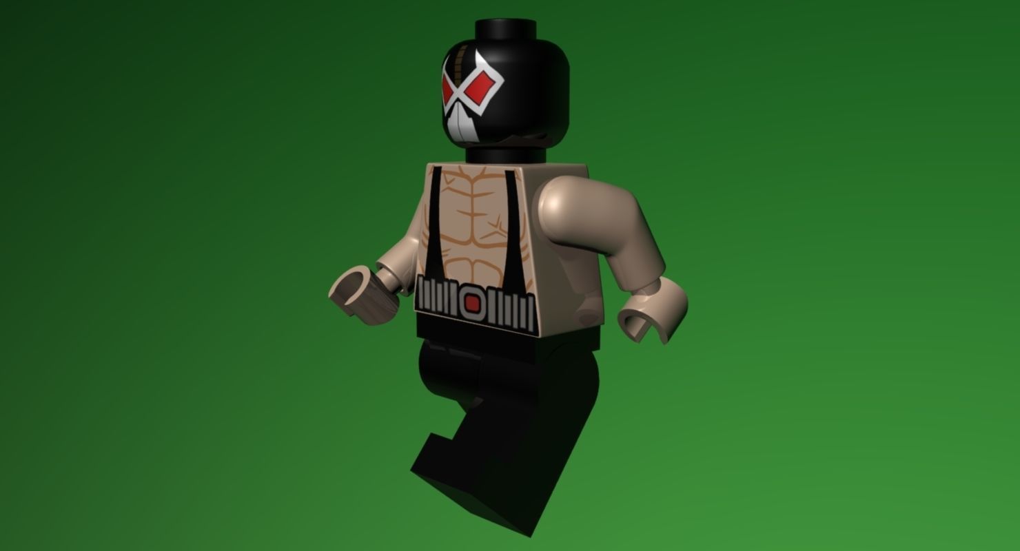 LEGO Bane 3D model_6