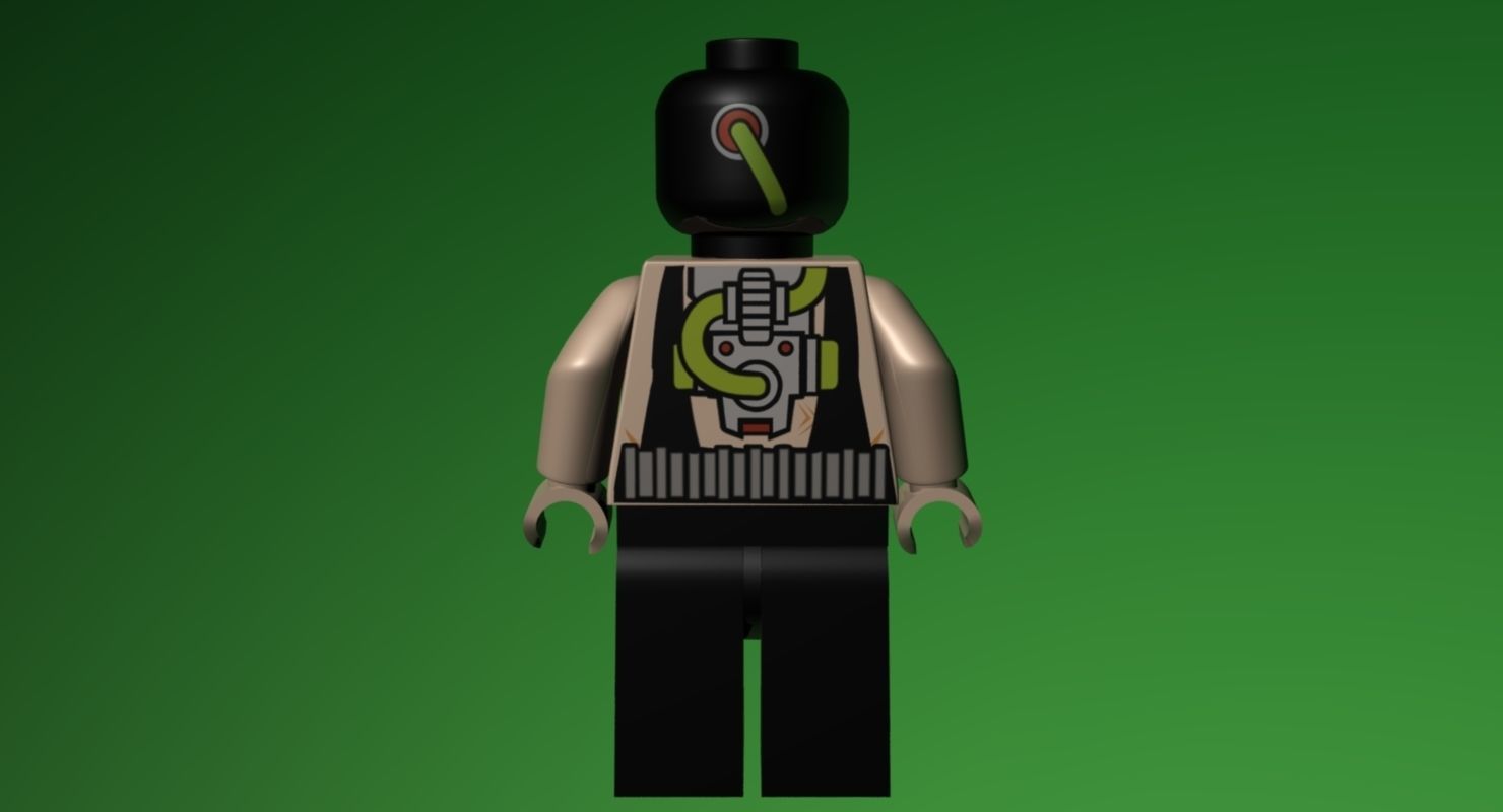 LEGO Bane 3D model_3
