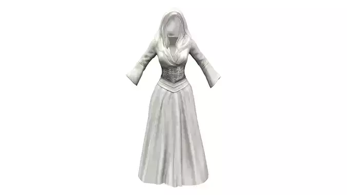 Stahma Hooded Gown With Hair