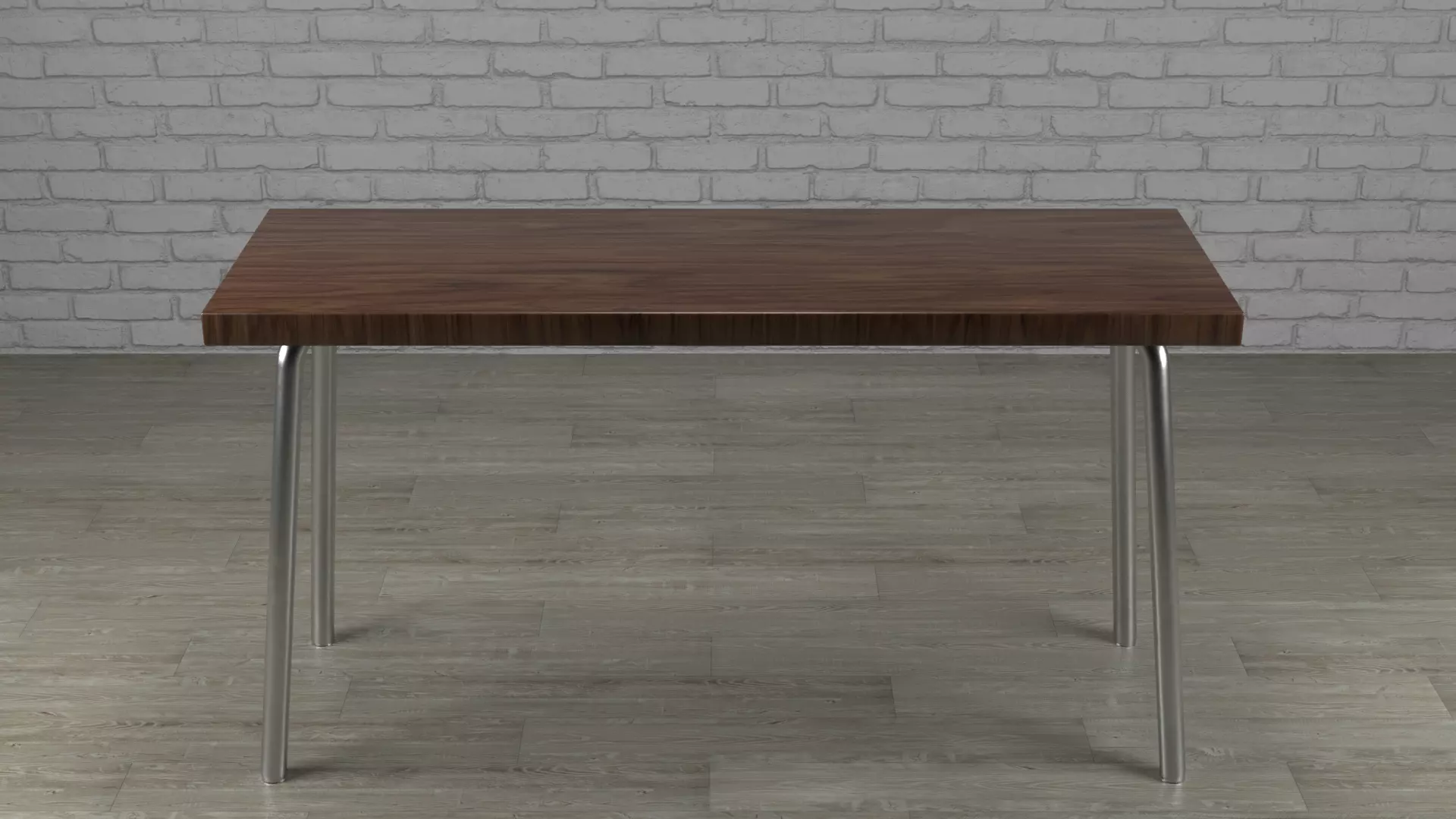 Wood Table Free low-poly 3D model