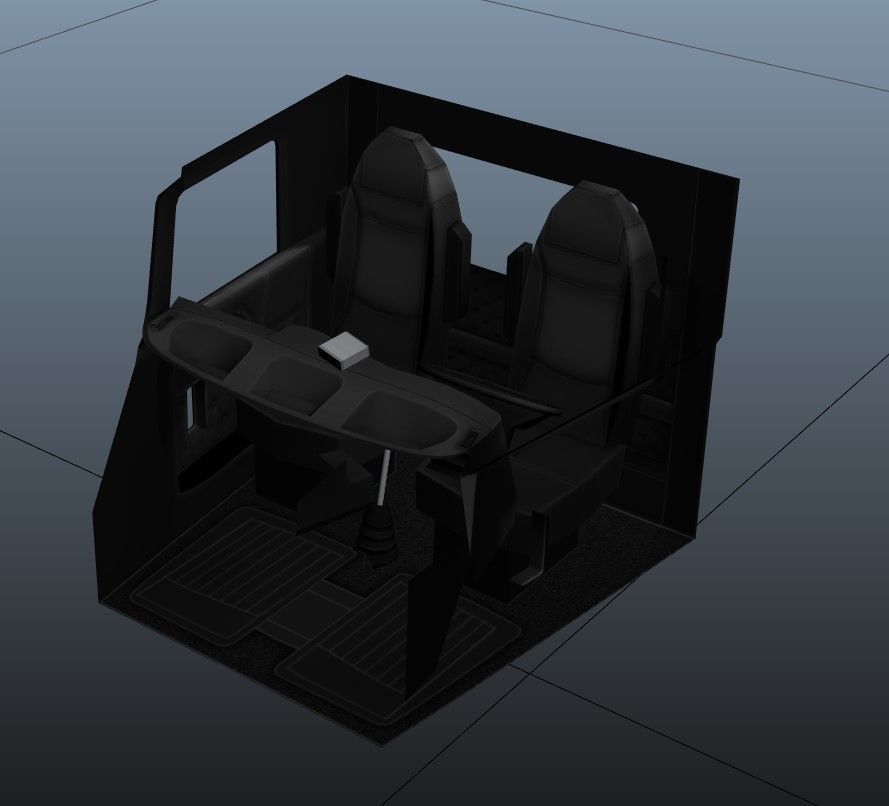 Kenworth log truck Low-poly 3D model_47