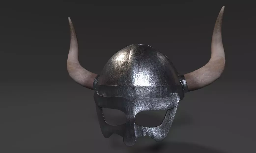 Viking Helmet 3D model_0