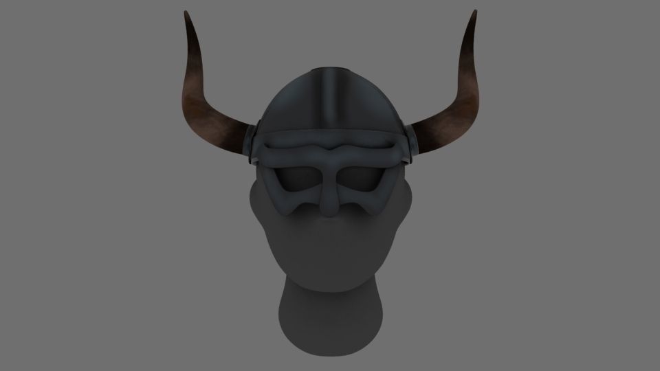 Viking Helmet 3D model_7