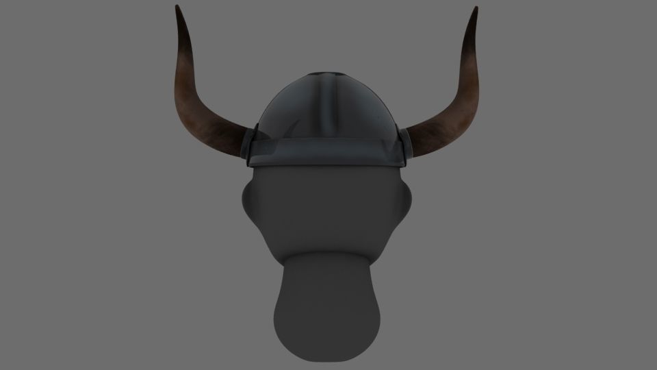 Viking Helmet 3D model_9