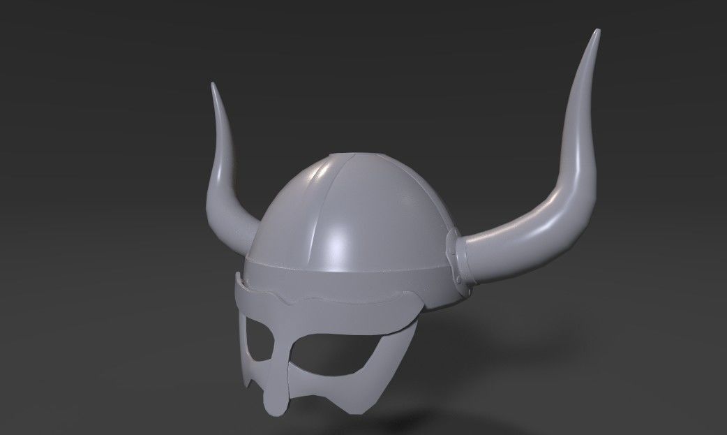 Viking Helmet 3D model_4