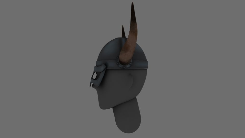 Viking Helmet 3D model_8