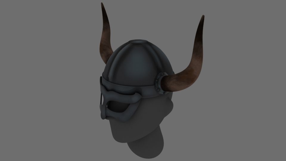 Viking Helmet 3D model_10