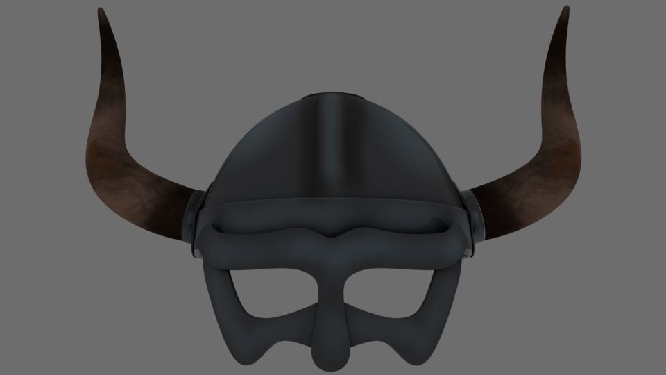 Viking Helmet 3D model_5
