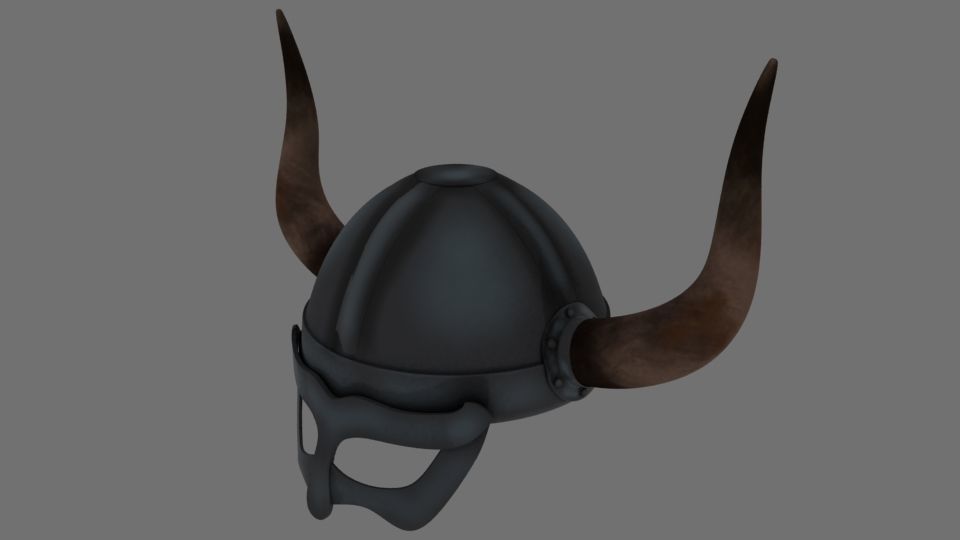 Viking Helmet 3D model_6