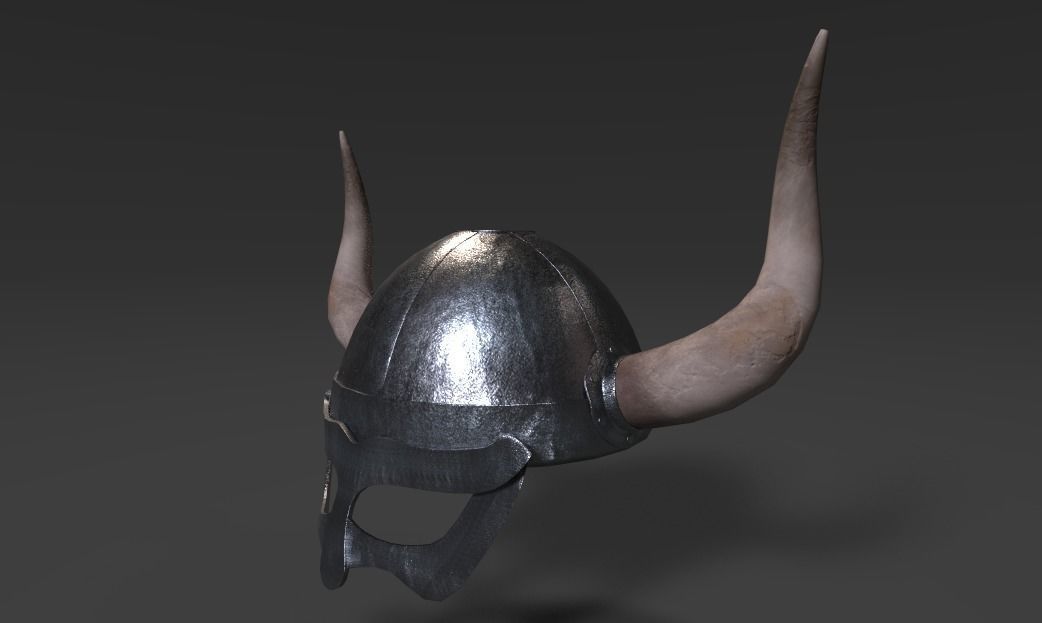 Viking Helmet 3D model_1