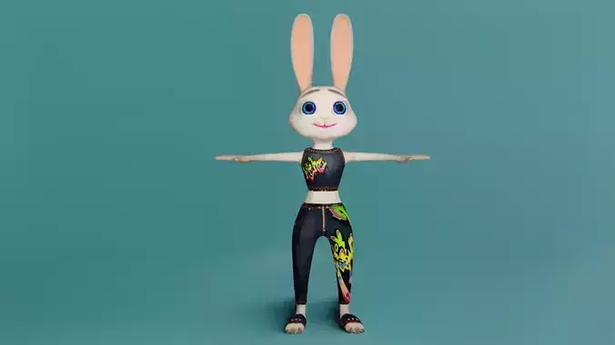 Rabbit Cartoon Character