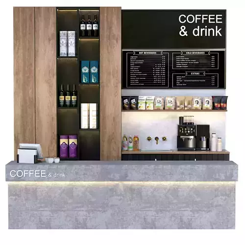 Coffee dot in minimalist style