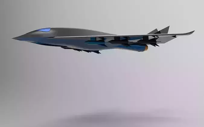 fighter war plane 3d 3ds rhino obj