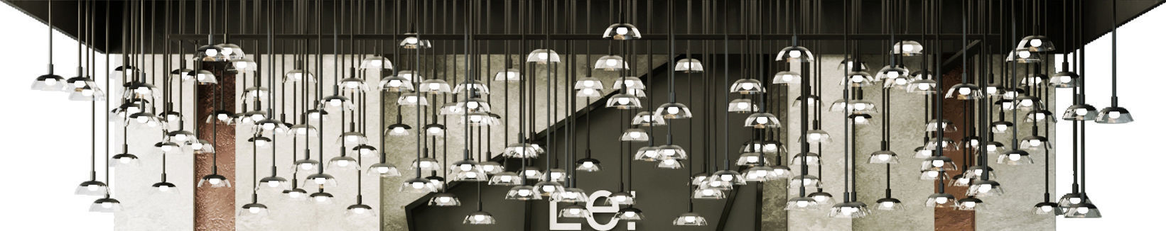 Design project of a coffee shop with a showcase of desserts 3D model_3