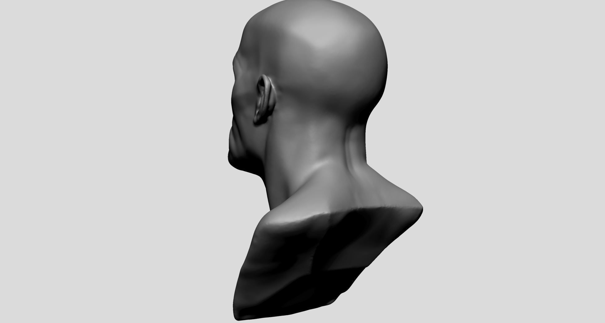 Base Male Head A 3D model_5