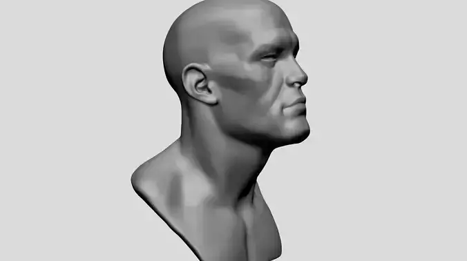 Base Male Head A 3D model