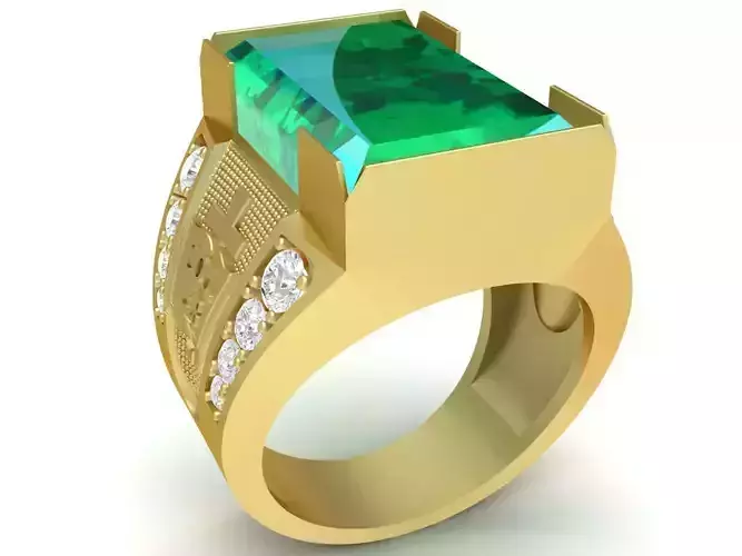 luxury diamond men ring 3382