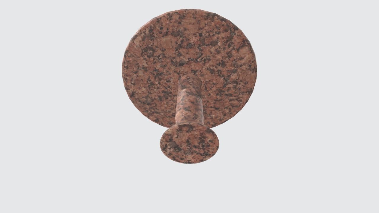 Low Poly Granite Table Free 3D model_3