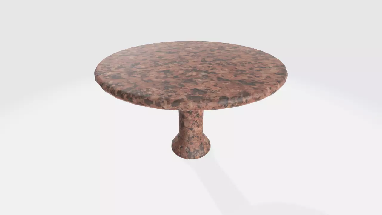 Low Poly Granite Table Free 3D model_0
