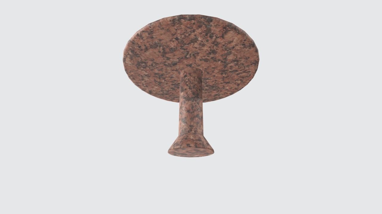 Low Poly Granite Table Free 3D model_4