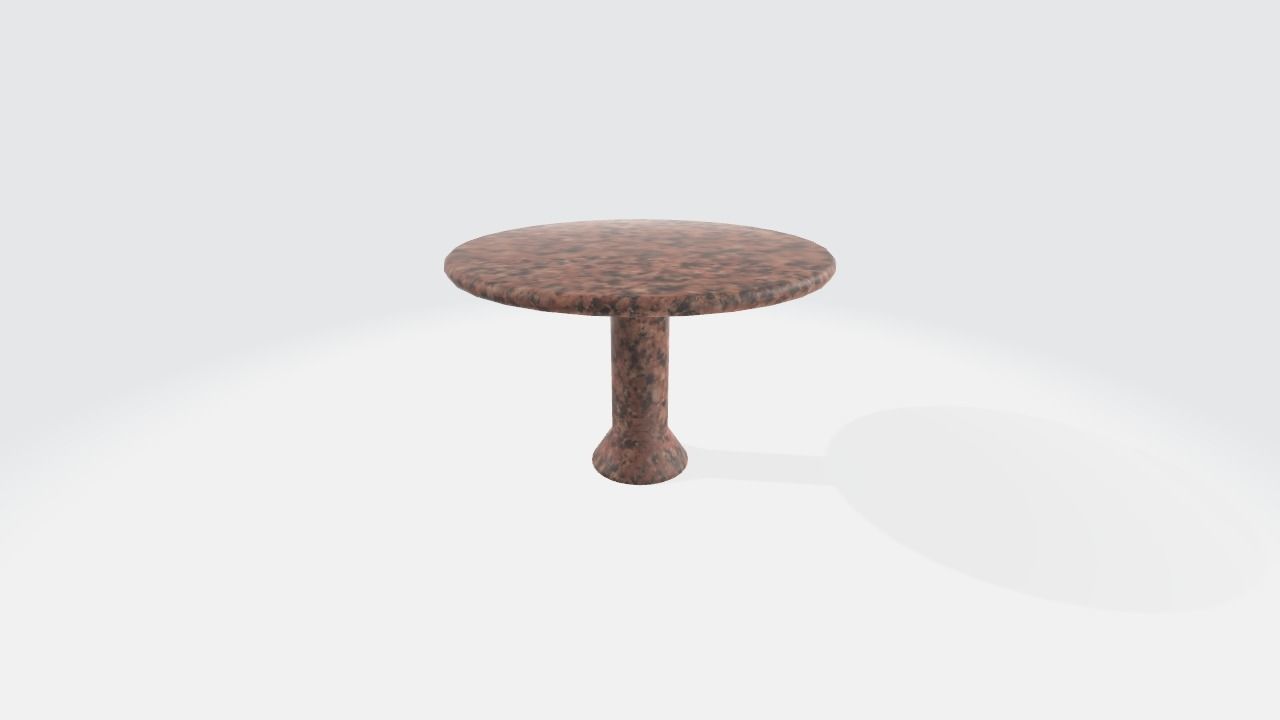 Low Poly Granite Table Free 3D model_2