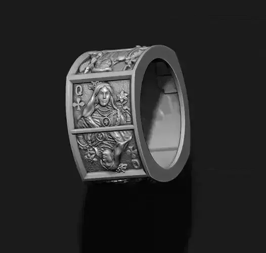 Playing cards club pairs ring