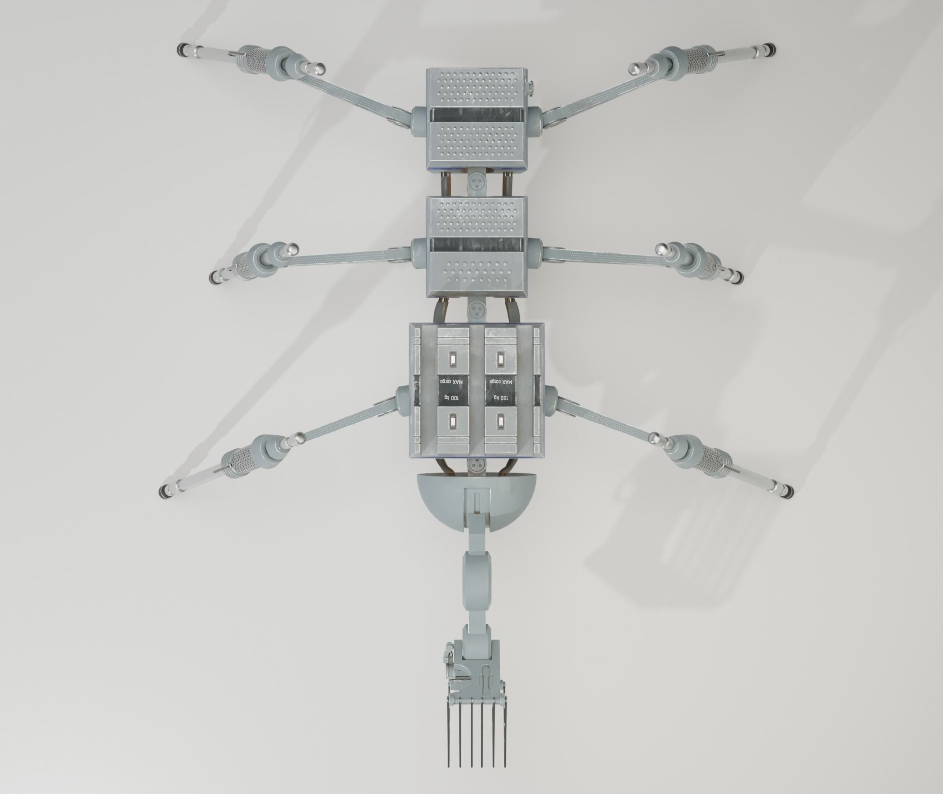 Star Wars industrial robot Low-poly 3D model_5