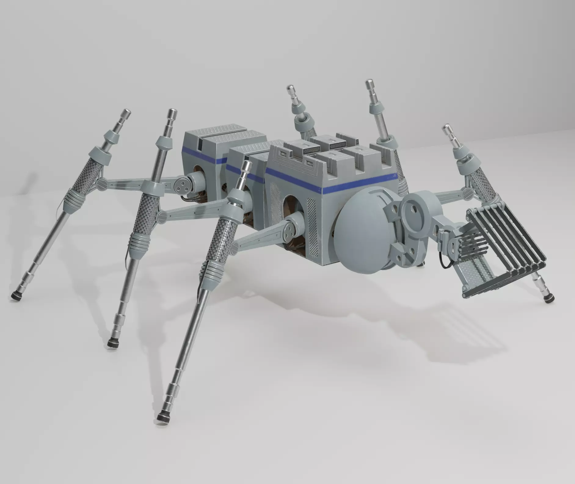 Star Wars industrial robot Low-poly 3D model_0