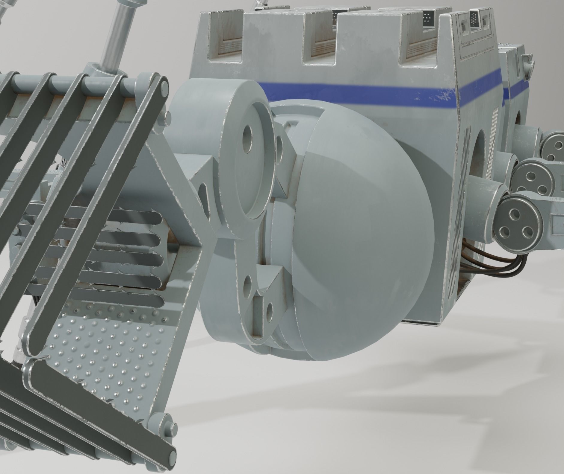 Star Wars industrial robot Low-poly 3D model_4