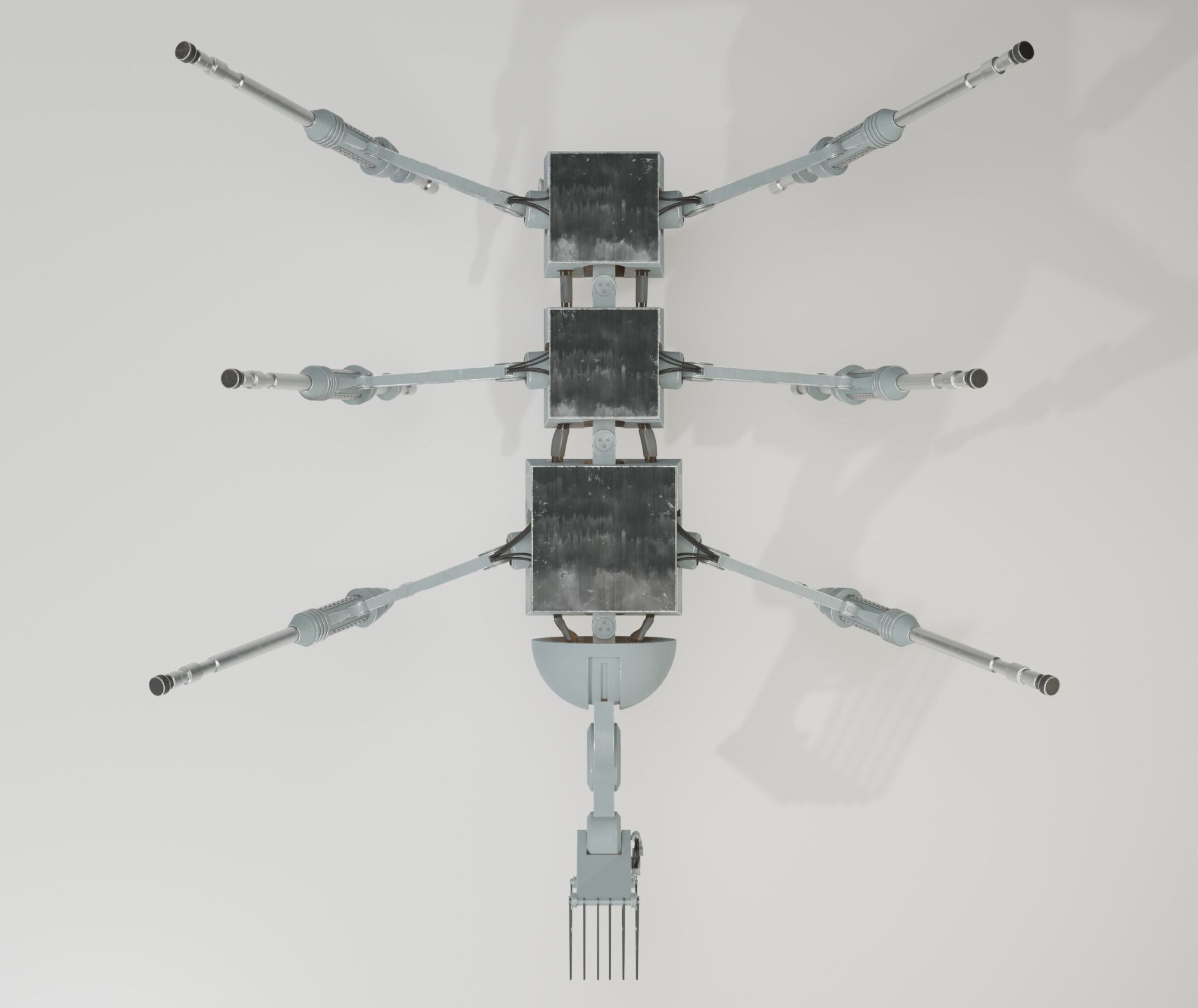 Star Wars industrial robot Low-poly 3D model_6