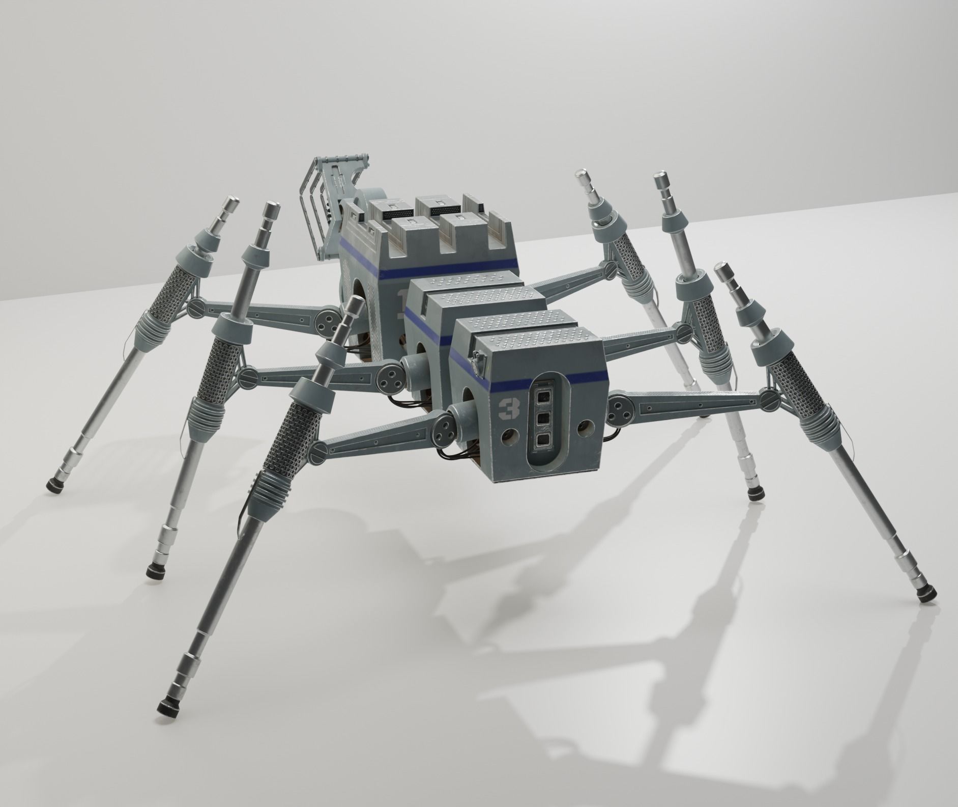 Star Wars industrial robot Low-poly 3D model_2