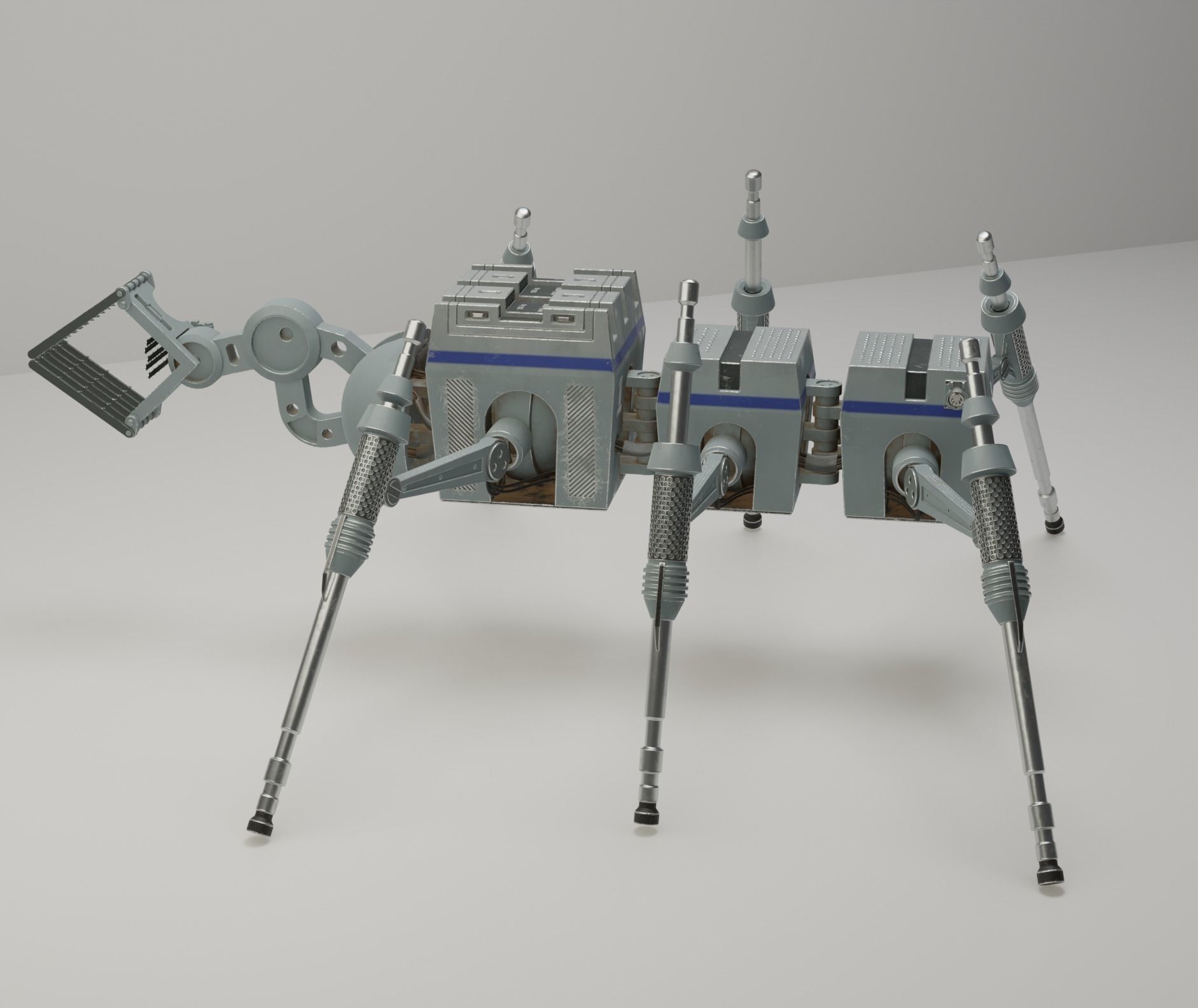 Star Wars industrial robot Low-poly 3D model_3