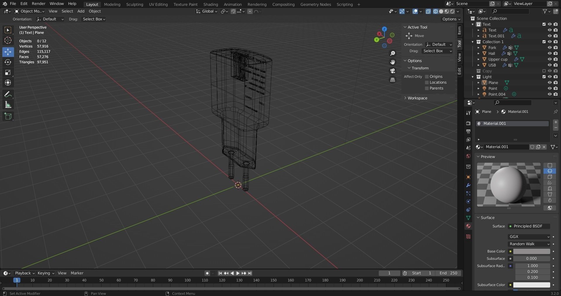 Power adaptor 230Vac to 5Vdc USB Free 3D model_6