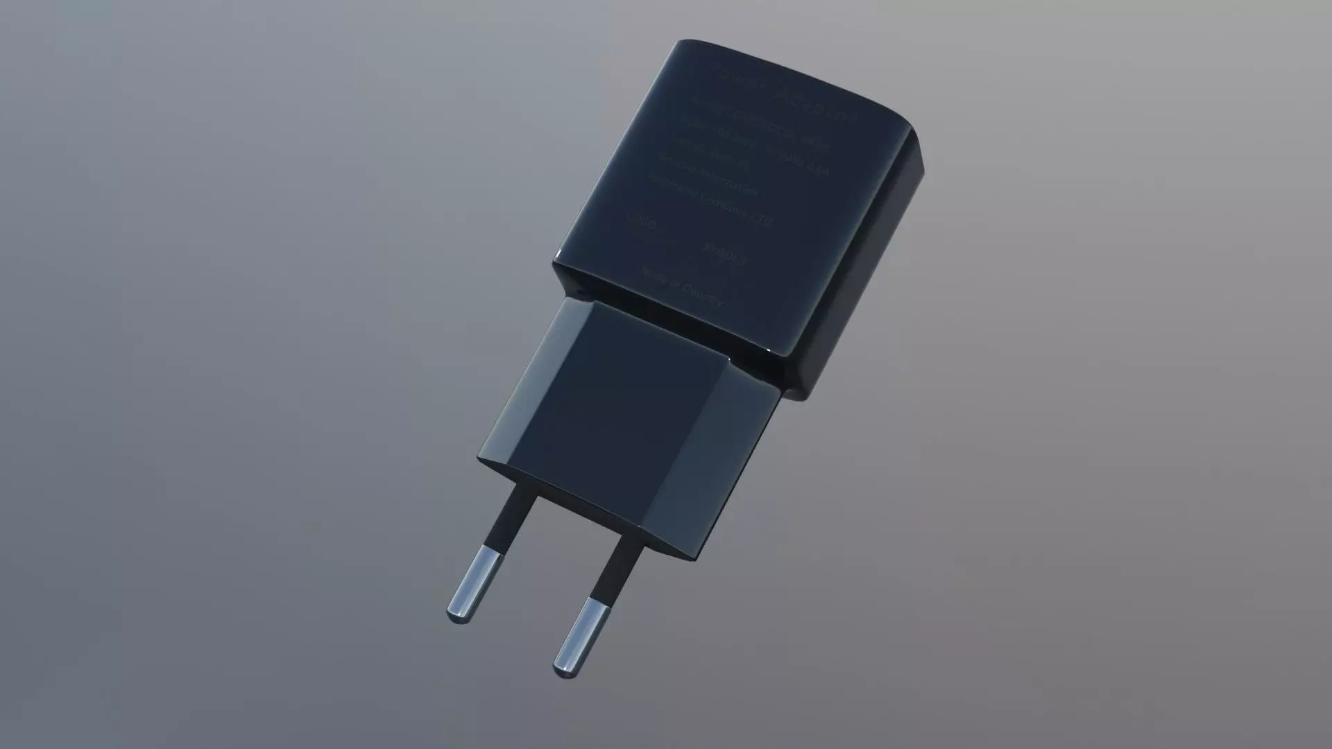 Power adaptor 230Vac to 5Vdc USB Free 3D model_0