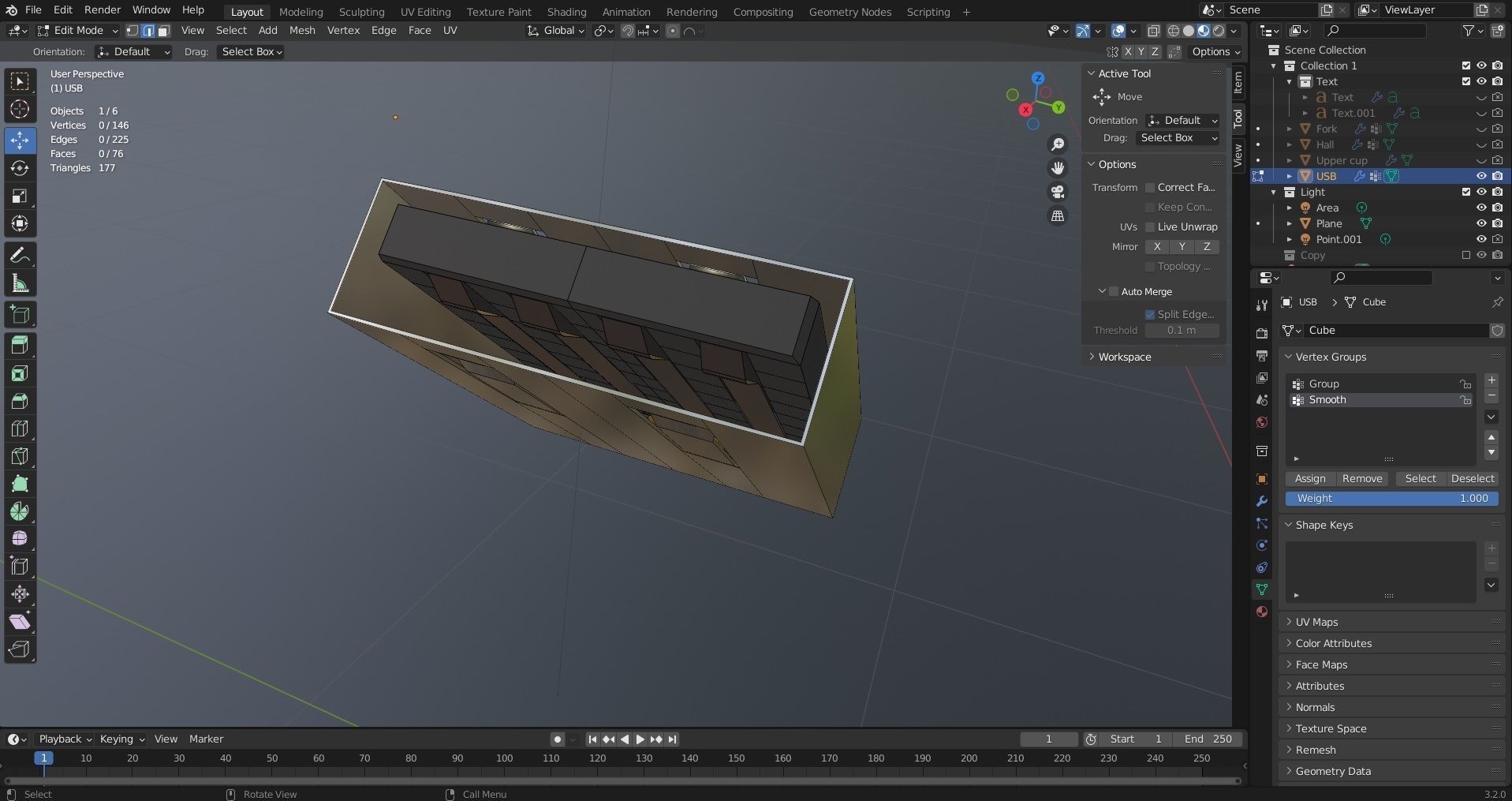 Power adaptor 230Vac to 5Vdc USB Free 3D model_5