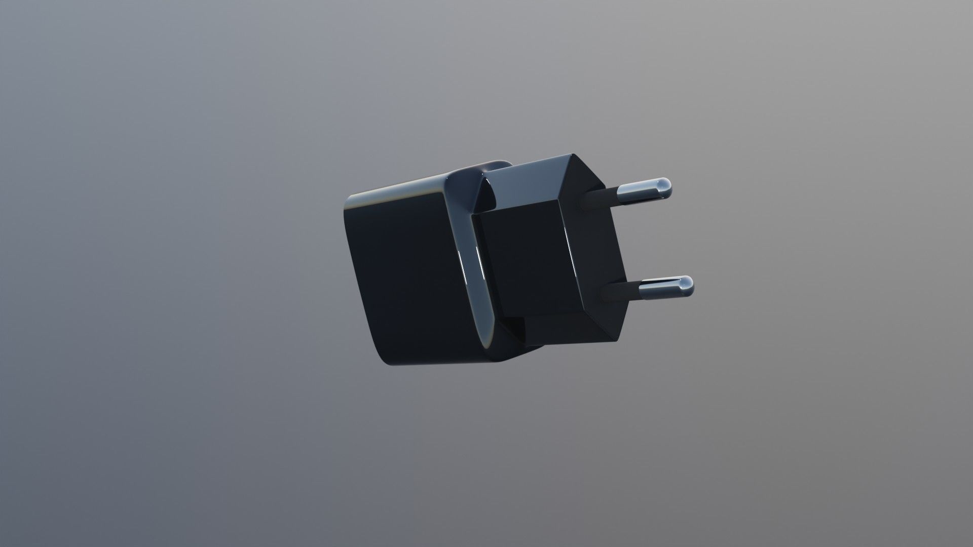 Power adaptor 230Vac to 5Vdc USB Free 3D model_1