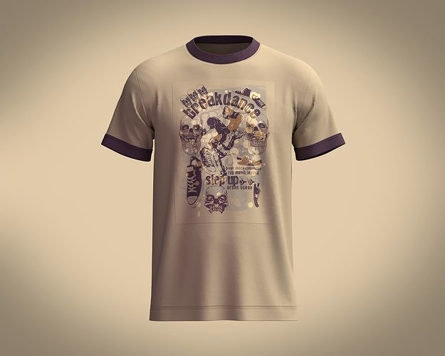T-Shirt BREAK DANCE 3D model