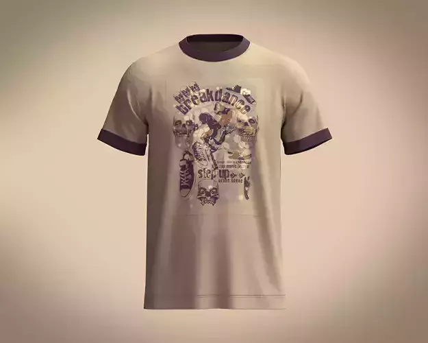 T-Shirt BREAK DANCE 3D model