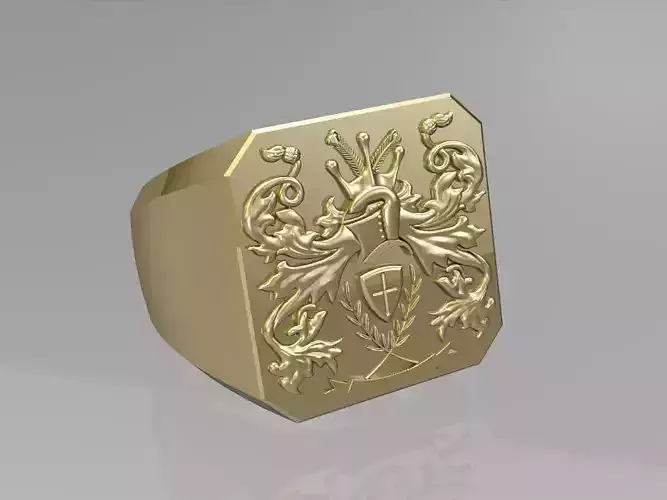 Family crest ring