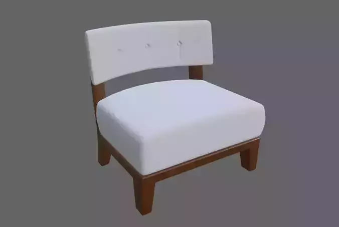 Upholstered Chair - Cadeira Low-poly 3D model